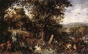 BRUEGHEL, Jan the Elder Garden of Eden fdgd Sweden oil painting reproduction